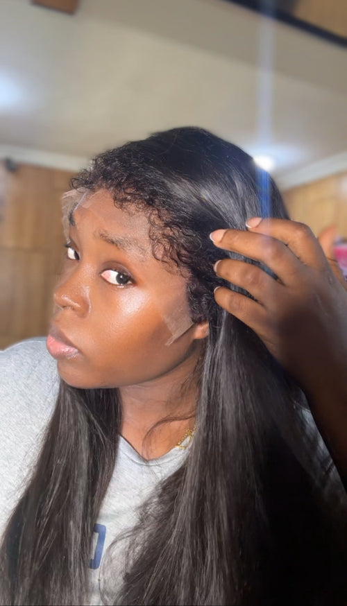 Double drawn silky straight HD Lace