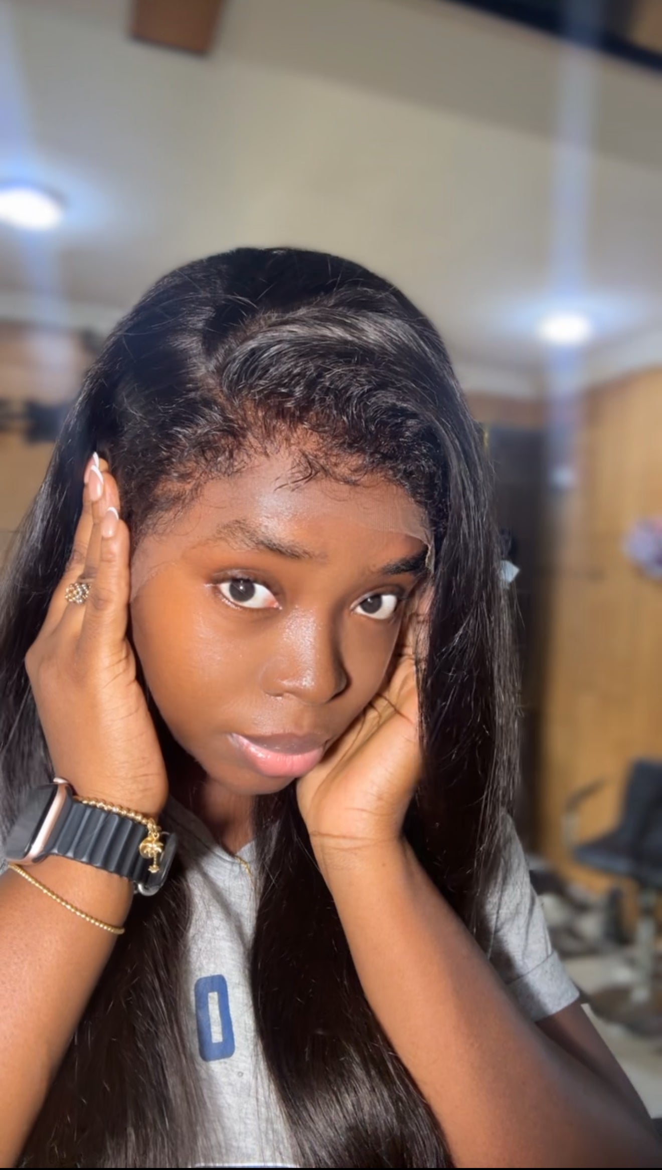 Double drawn silky straight HD Lace