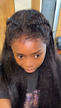 Yaki straight with natural hairline