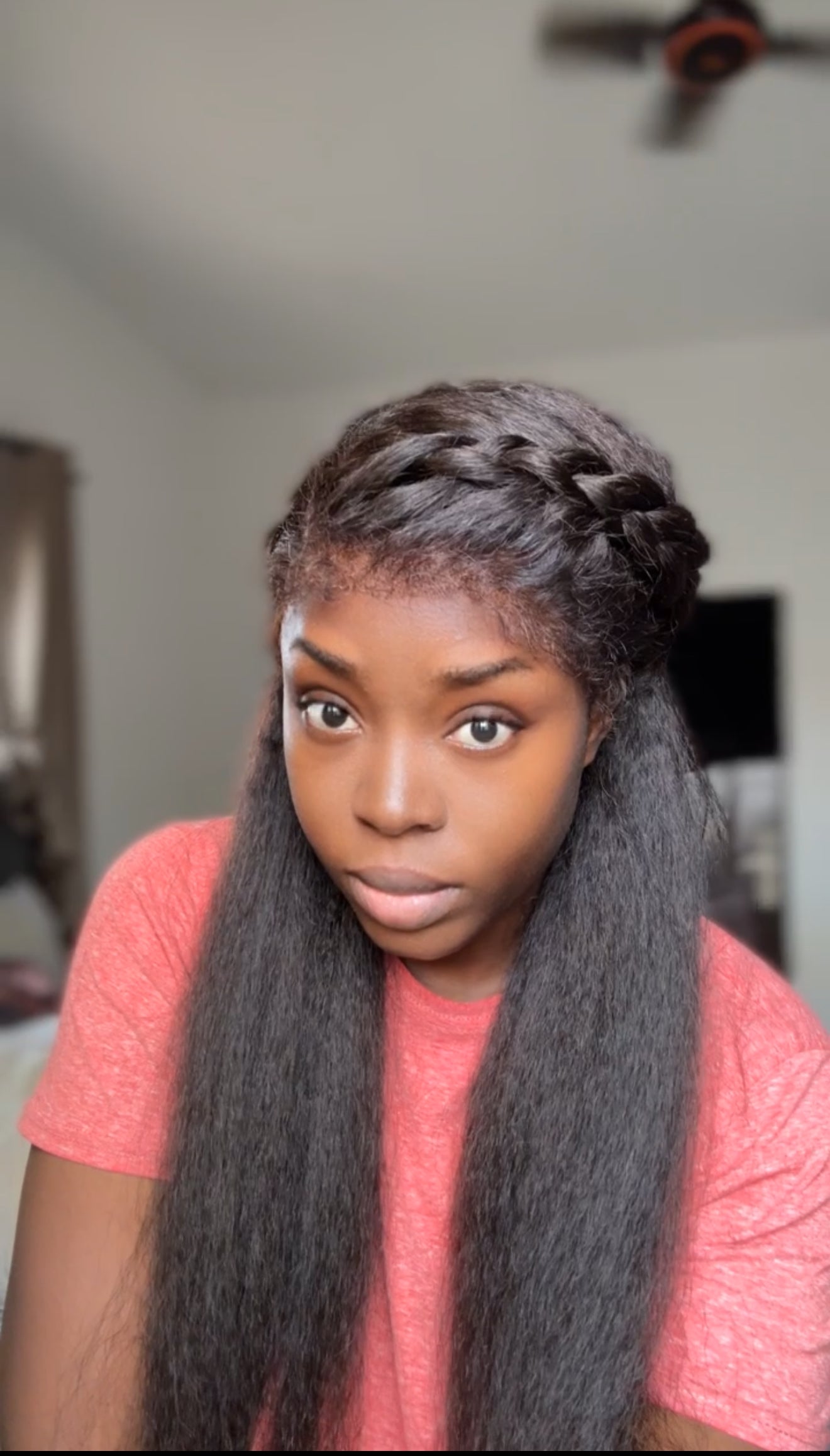 Yaki straight with natural hairline